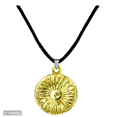 AFH Religious Buddhist Gold Locket With Cord Chain Pendant for Men and Women-thumb0