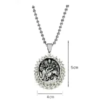 AFH Goddess Durga Sherawali with stainless Steel Chain Pendant For Men,Women-thumb1