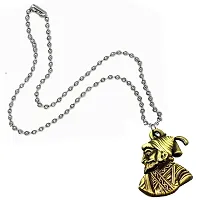 AFH Chatrapati Shivaj Maharaj Golden Plated Pendent with chain For Men And Women-thumb1