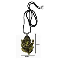 AFH Shiv Gauri Putra Ganesh Metal Bronze Locket with Cord Chain Pendent for Men, Women-thumb1