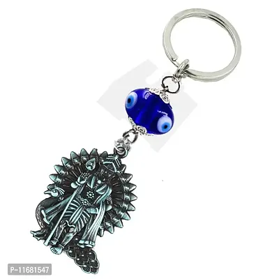 AFH Lord Subramanya Swamy, Murugan Grey Double Sided Religious Gifting Evil Eye Key Chain-thumb0