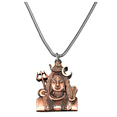 AFH Lord Shiva Bholenath locket with Snake Chain Pendant For Men,Women