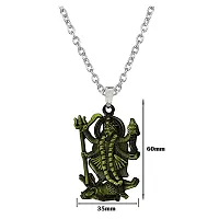 Goddess Maa Kali Mahakali Religious Bronze Zinc Metal Pendnet Link Chain for Men,Women-thumb1