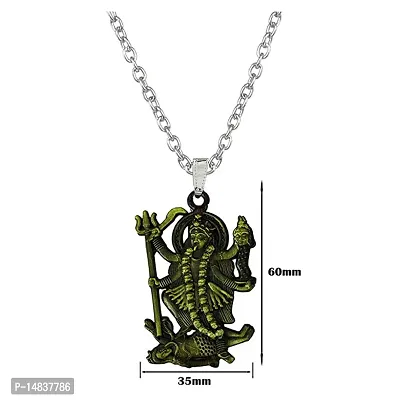 Goddess Maa Kali Mahakali Religious Bronze Zinc Metal Pendnet Link Chain for Men,Women-thumb2