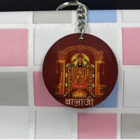 Lord Balaji Govinda South Religious Gifiting Keychain for Men and Women-thumb2