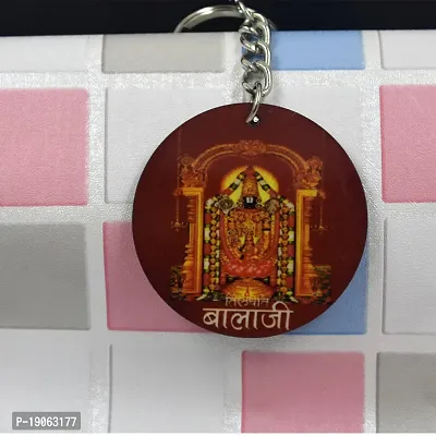 Lord Balaji Govinda South Religious Gifiting Keychain for Men and Women-thumb3