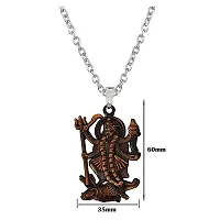 Goddess Maa Kali Mahakali Religious Copper Zinc Metal Pendnet Link Chain for Men,Women-thumb1