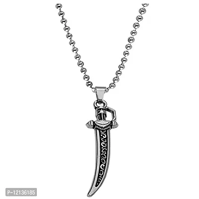 Talisman Magic Sword  Locket with Stainless Steel Chain Pendent for Men, Women