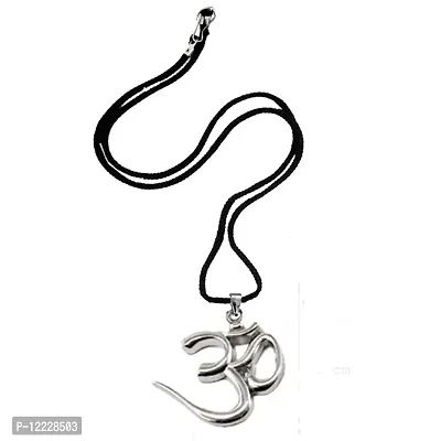 Lord Shiva Relogious First Word of Earth Om  Cord Chain Pendnet for Men and Women-thumb0