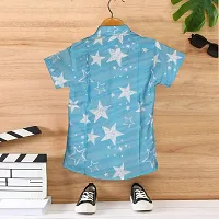 Stylish Multicoloured Cotton Printed Shirt For Boys-thumb1