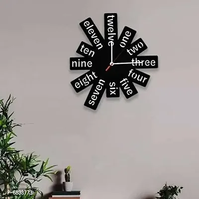 Stylish Black Wall Clock-thumb3