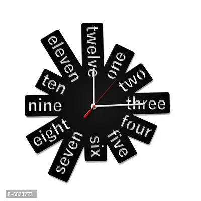 Stylish Black Wall Clock-thumb2