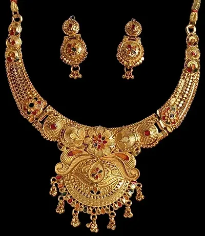 Artificial gold plated jewellery set