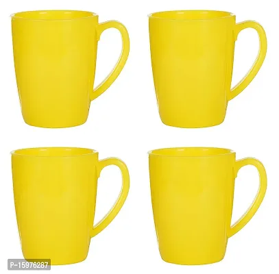 BPA Free Food-Grade Virgin Plastic (Microwave Safe) Tea And Coffee Mugs - Yellow