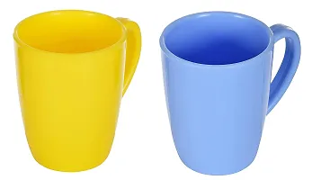 LIFEPLAST Polypropylene Tea/Coffee Mug - 4 Pieces, Multicolour White, 300 ml-thumb3