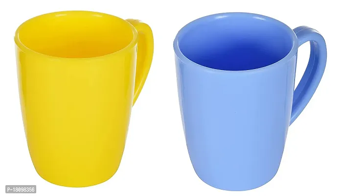 LIFEPLAST Polypropylene Tea/Coffee Mug - 4 Pieces, Multicolour White, 300 ml-thumb4
