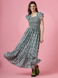 Stylist Crepe Dress For Women-thumb1