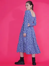 Stylist Crepe Dress For Women-thumb2