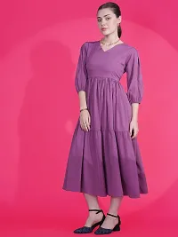 Stylist Crepe Dress For Women-thumb2