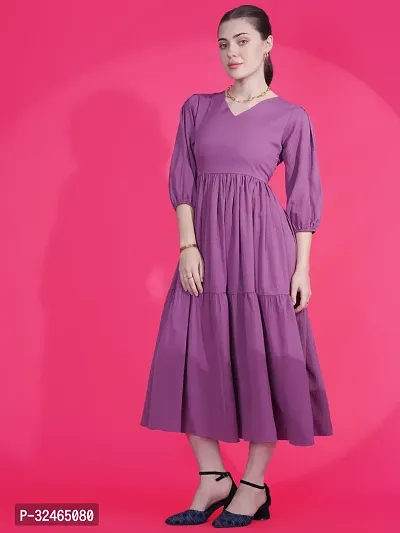 Stylist Crepe Dress For Women-thumb3