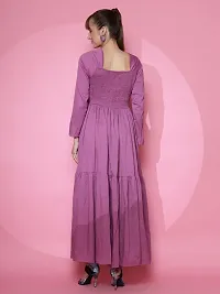 Stylist Crepe Dress For Women-thumb2