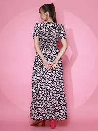 Stylist Crepe Dress For Women-thumb2