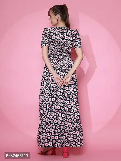 Stylist Crepe Dress For Women-thumb3