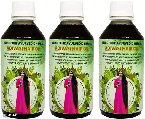 Adivasi Vedic Herbal Hair Growth Oil For Men And Woman Hair Oil 750 Ml Pack Of 3-thumb0