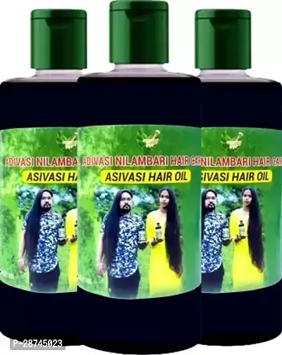 Adivasi Neelambari Ayurvedic Hair Care Made By Pure Ayurvedic Herbs Ml Hair Oil 300 Ml Pack Of 3-thumb0