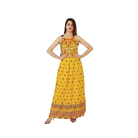 Devek Kurti Long Dress Gown Anarkali Kurti Sleevless Kurti for Women Girls