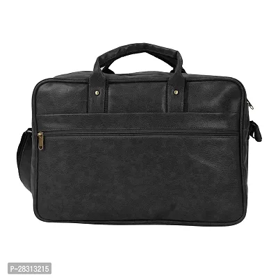 Elegant Black Leather Office Bag