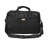 Elegant Black Leather Office Bag-thumb3