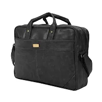 Elegant Black Leather Office Bag-thumb1