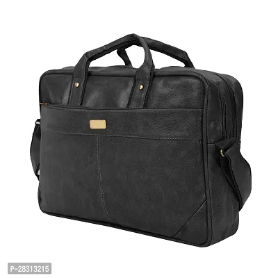 Elegant Black Leather Office Bag-thumb2