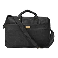 Elegant Black Leather Office Bag-thumb2