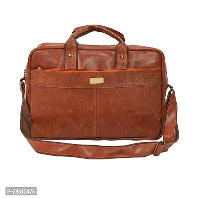 Elegant Brown Leather Office Bag