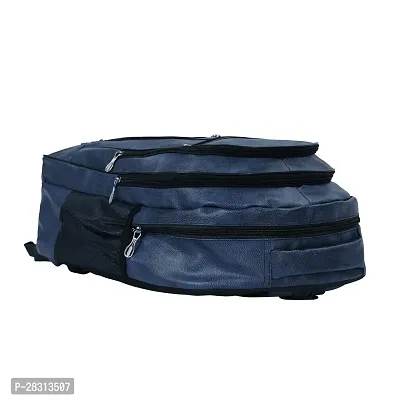 Elegant Blue Leather Office Bag