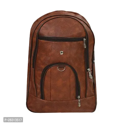 Elegant Brown Leather Office Bag-thumb0