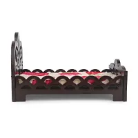 Kanha Ji Bed Janamastmi special fancy bed size small (Kanhai ji0-3) Wooden All Purpose Chowki-thumb2