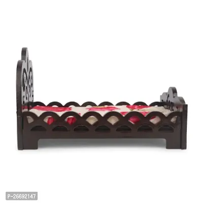 Kanha Ji Bed Janamastmi special fancy bed size small (Kanhai ji0-3) Wooden All Purpose Chowki-thumb3