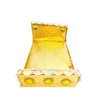 Kanha Ji Bed laddu gopal ji janamastmi special fancy bed size small new bed-Golden_MEDIUM-thumb2