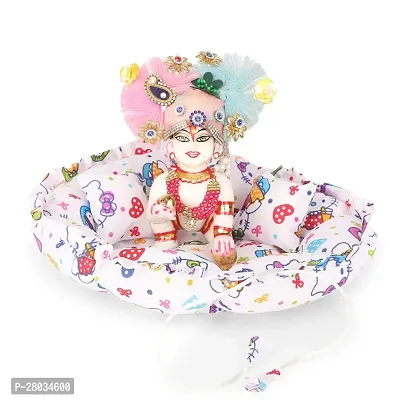 Laduu Gopal ji, Kanha ji, Bal Gopal Bistar with Pillow and Chadar Large_5-8-thumb0