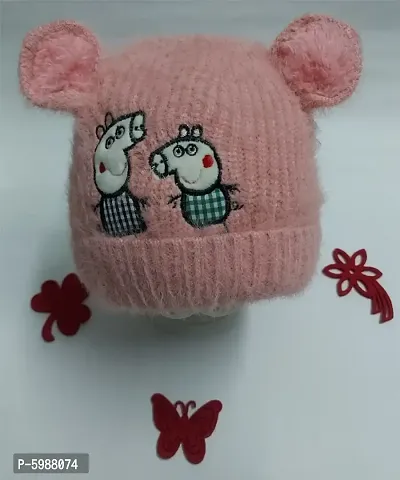 Cute Woolen Winter Caps For Kids-thumb0