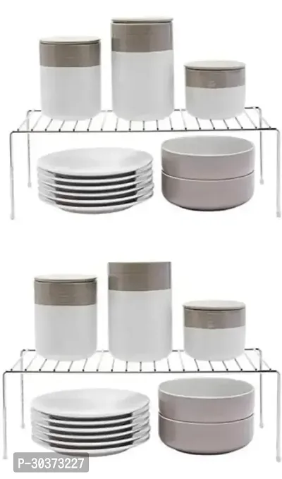 Stainless Steel Multipurpose Dish Rack Storage Shelves Pack of 2