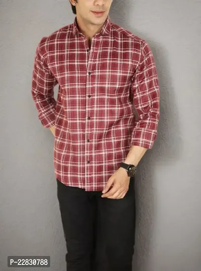 Classic Cotton Checked Casual Shirts for Men-thumb0