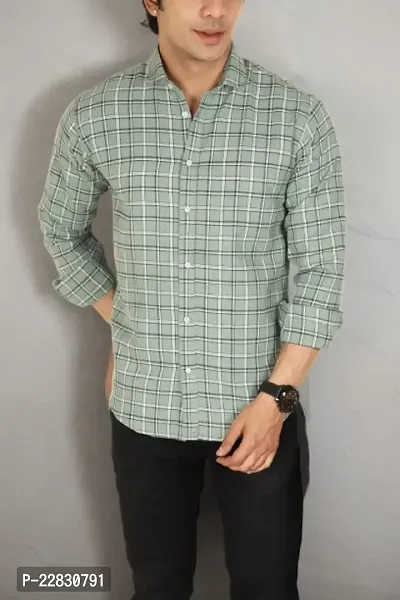 Classic Cotton Checked Casual Shirts for Men-thumb0