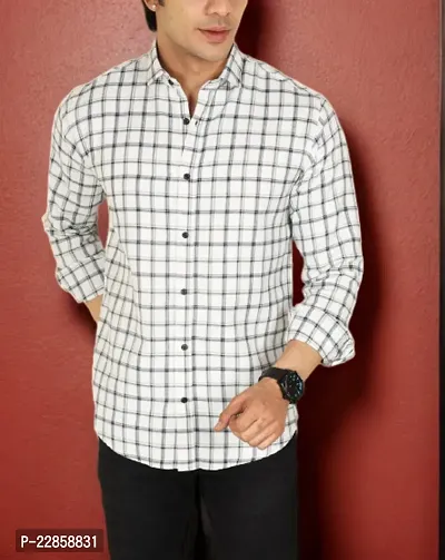 Classic Cotton Checked Casual Shirts for Men-thumb0