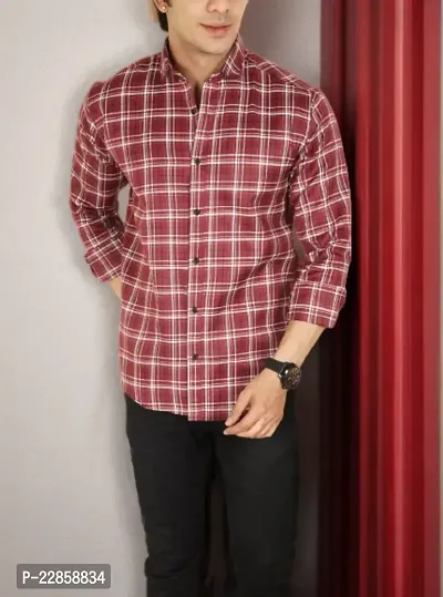 Classic Cotton Checked Casual Shirts for Men-thumb0