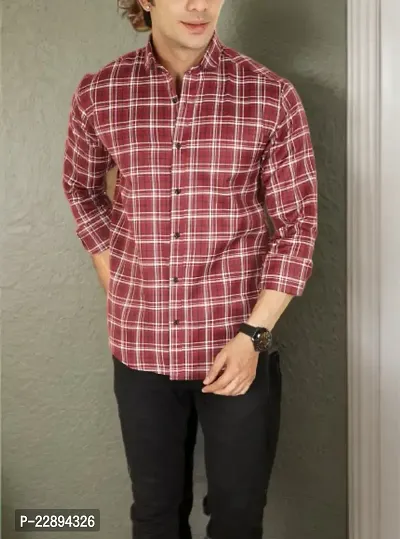 Classic Cotton Checked Casual Shirts for Men