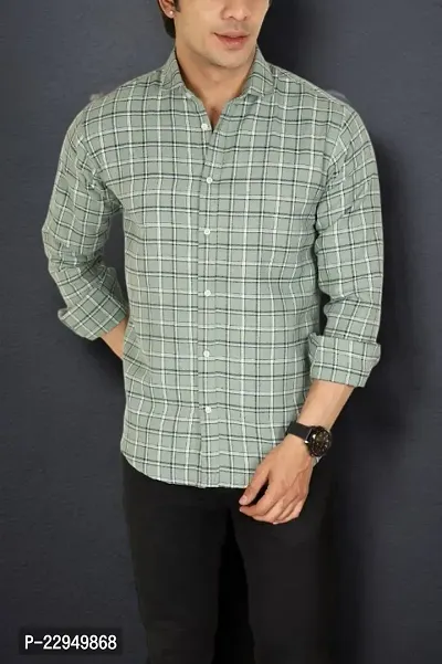 Classic Cotton Checked Casual Shirts for Men-thumb0